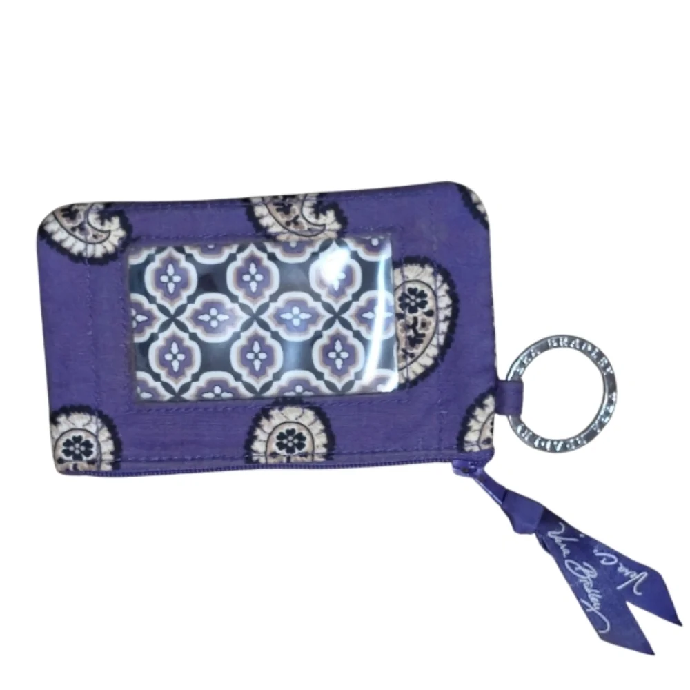 Vera Bradley Purple Paisley Key &‎ Card Holder